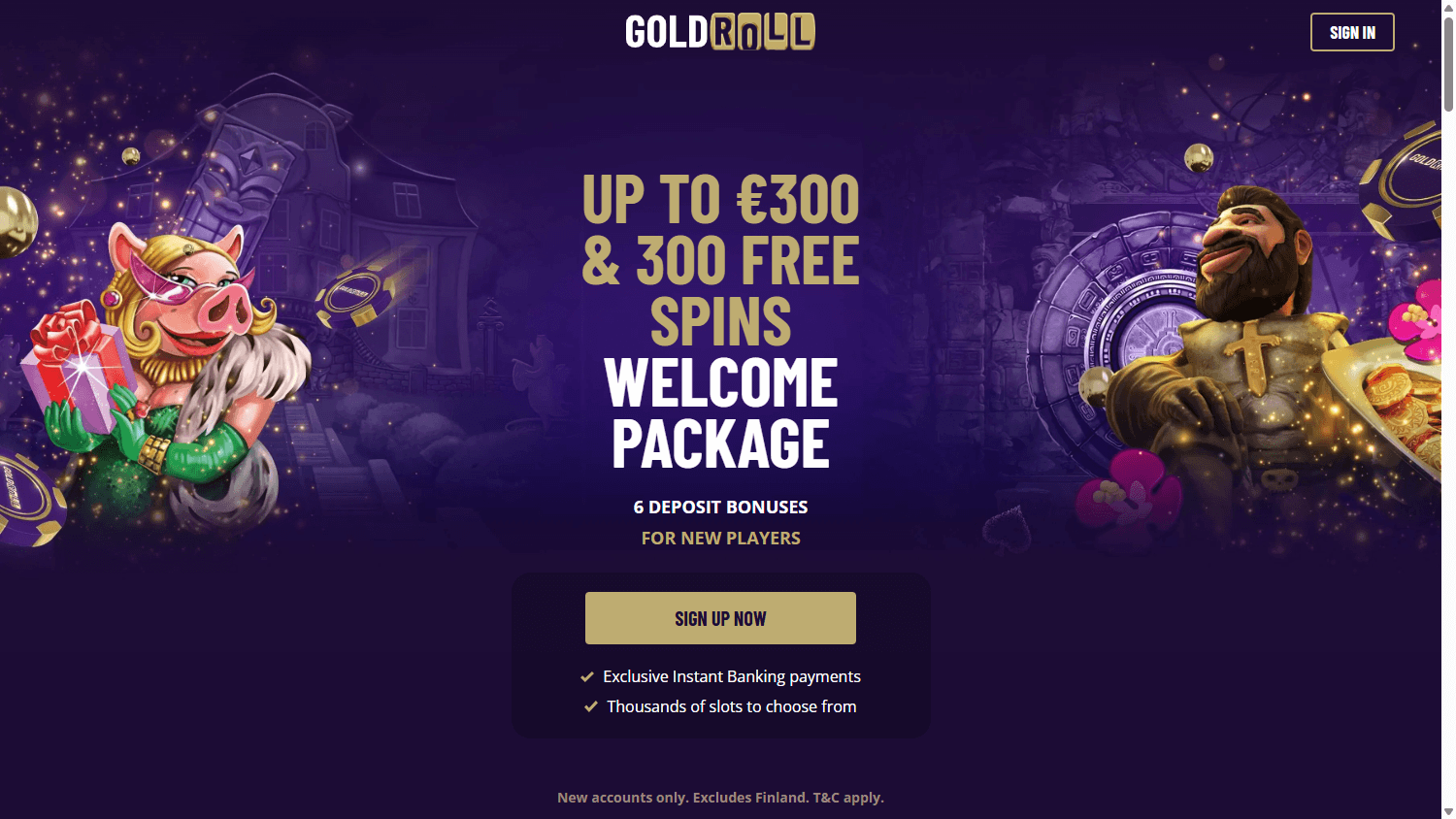 Gold Roll Casino Desktop screenshot