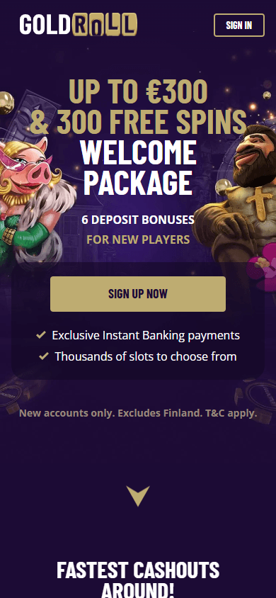 Gold Roll Casino Mobile screenshot